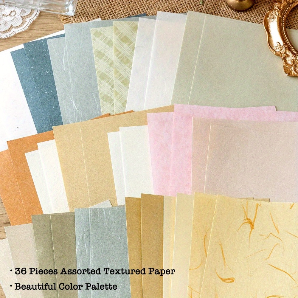 

240 Vintage Floral Scrapbook Paper, Textured Paper And Tags Journal Sticker Set - 6 Pack Mixed Specialty Paper For Scrapbooking Projects Junk Journaling Supplies Collage