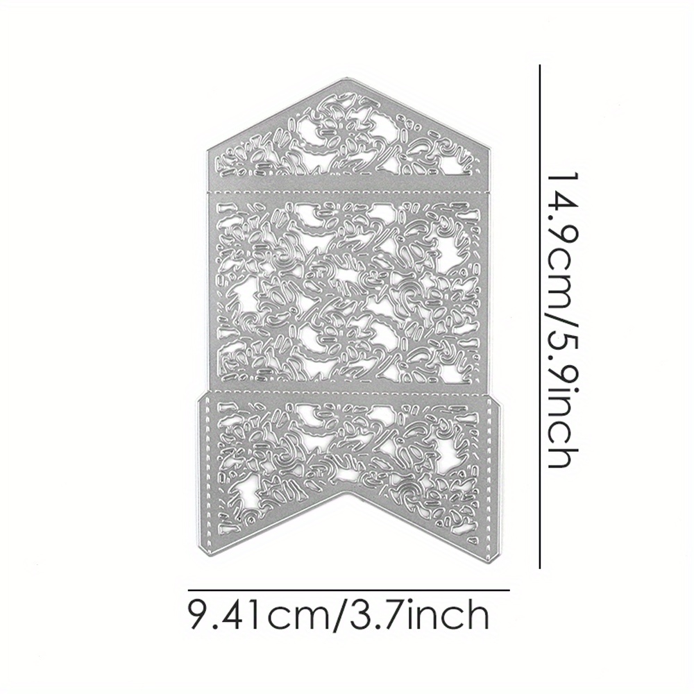 Image of Hollow Pattern Metal Cutting Mold, Embossing Die-cutting, For Card Making, Scrapbooking, Craft Supplies, Template Mold, Photo Album, Paper Die-cutting, For Craft Decoration