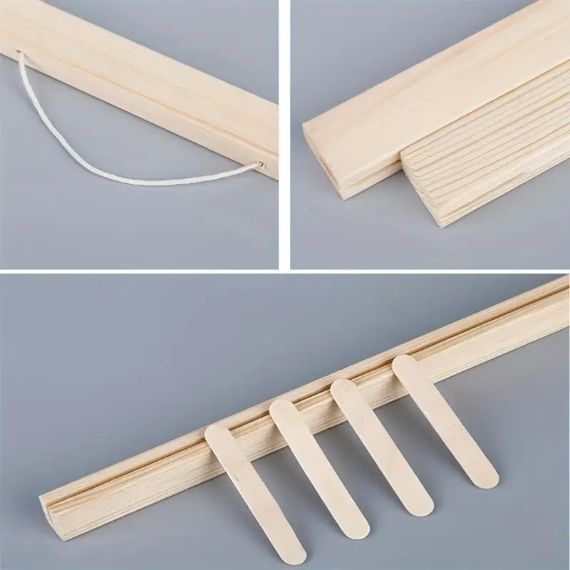 

1pc Solid Wood Scroll Hanger, Canvas Poster Decoration Hanging Rod, Painting Decor Accessory