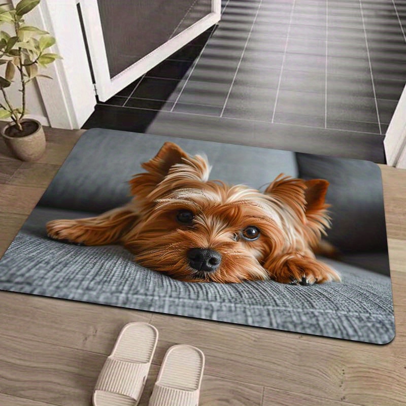 

Washable Polyester Doormat With Non-slip Pvc Backing - Machine Washable, , Indoor Entrance Mat For Bathroom, Kitchen, Living Room, Bedroom - Decorative Home Carpet, 1-pack