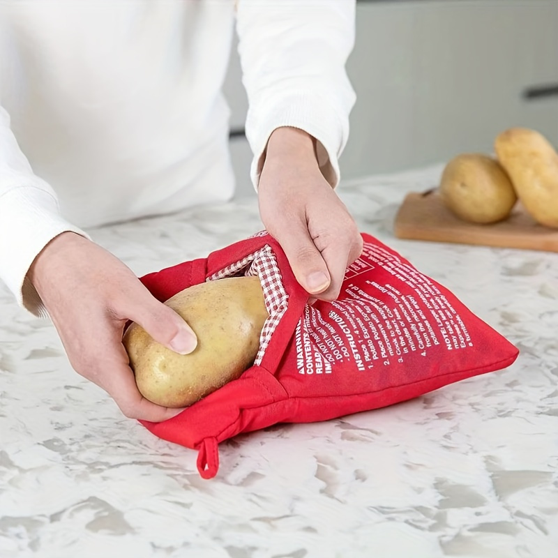 

Quick-cook Microwave Potato Bag - Reusable, Perfect In 4 Minutes - Essential Kitchen Gadget For Home Cooks