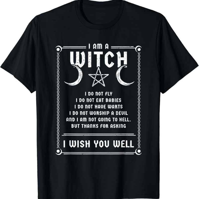 

I Am A Wicca Pagan Costume Womens T-shirt