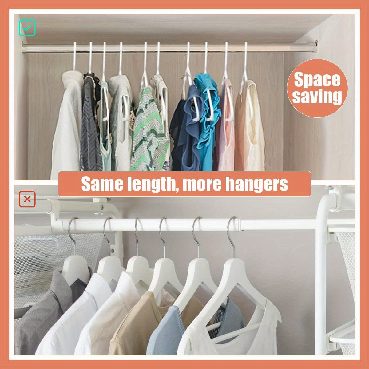 multifunctional plastic hanger non slip and traceless space saving durable for wardrobe bedroom etc details 1