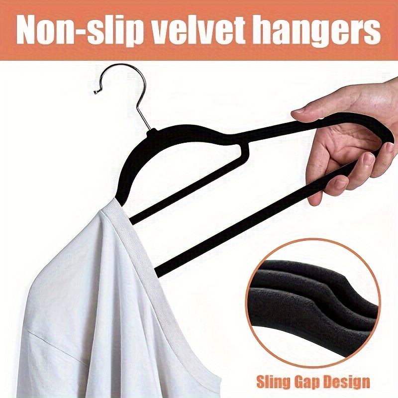 multifunctional plastic hanger non slip and traceless space saving durable for wardrobe bedroom etc details 3