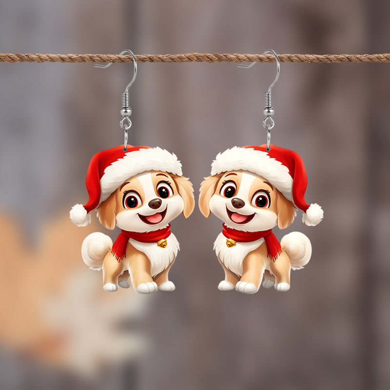 

Christmas Dog - Double- , Steel Posts,