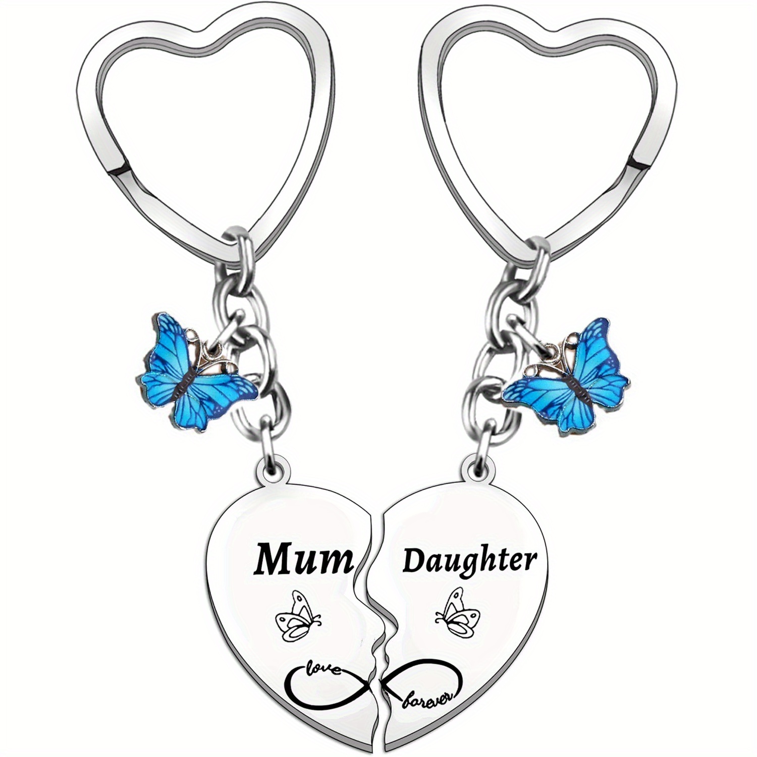 

2pcs/set Mom Daughter Keychain Gifts For Mother Moms Day Gift From Daughter Birthday Gifts From Mom Mother's Day Presents For 's Matching Keyring Set For Mom And Daughter