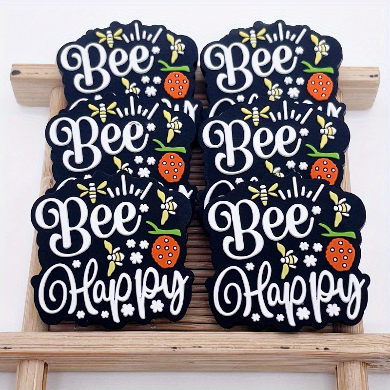 bee themed silicone charm beads honeycomb little Temu Canada