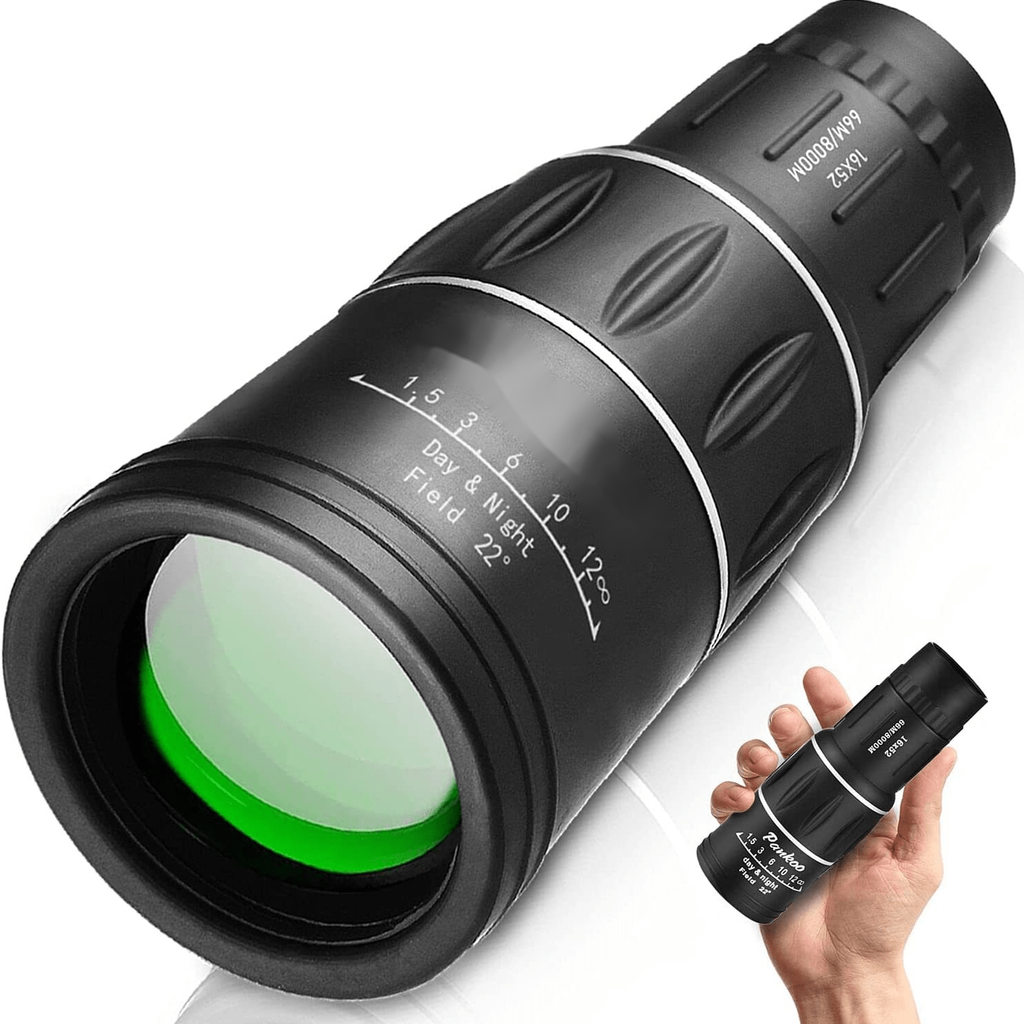 high definition monocular telescope 16x52 zoom durable plastic contemporary style ideal for home decor outdoor use perfect gift for mothers day new year easter details 2
