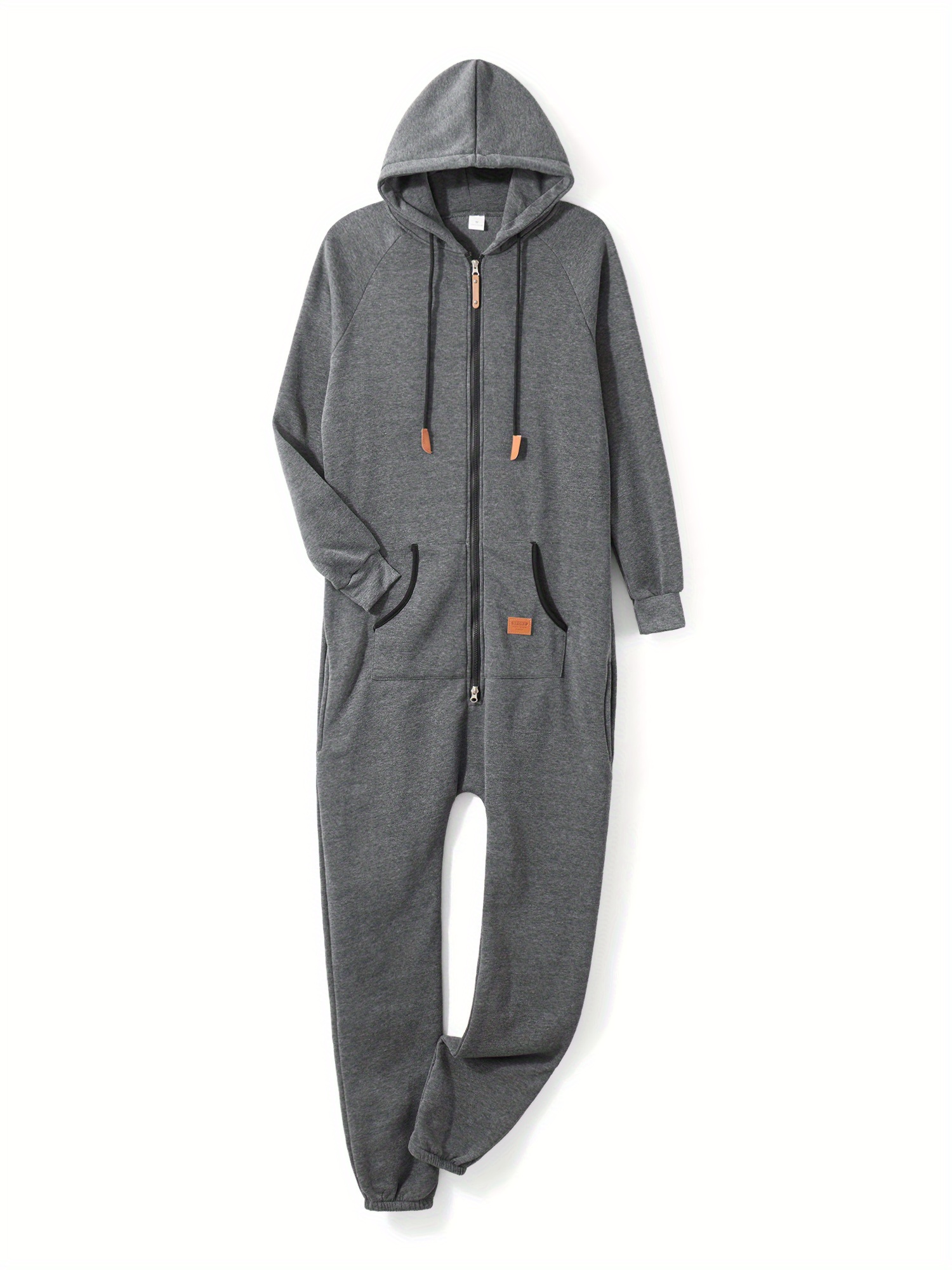 Men's Hooded Fleece Jumpsuit
