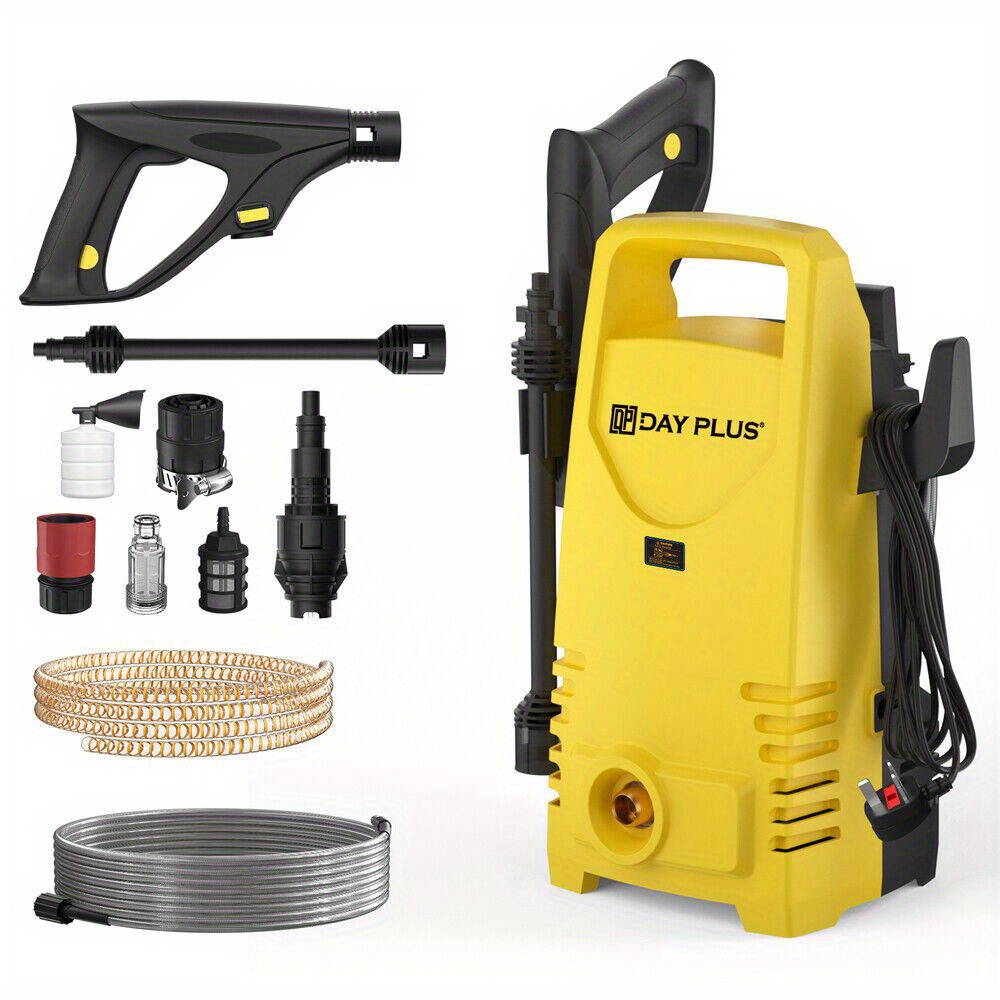 TEMU Home And Garden High Pressure Washer, 3-in-1 Power Jet Nozzle, High Power Pressure Washer / 797 Psi Portable Electric Jet Washer For Patio Car