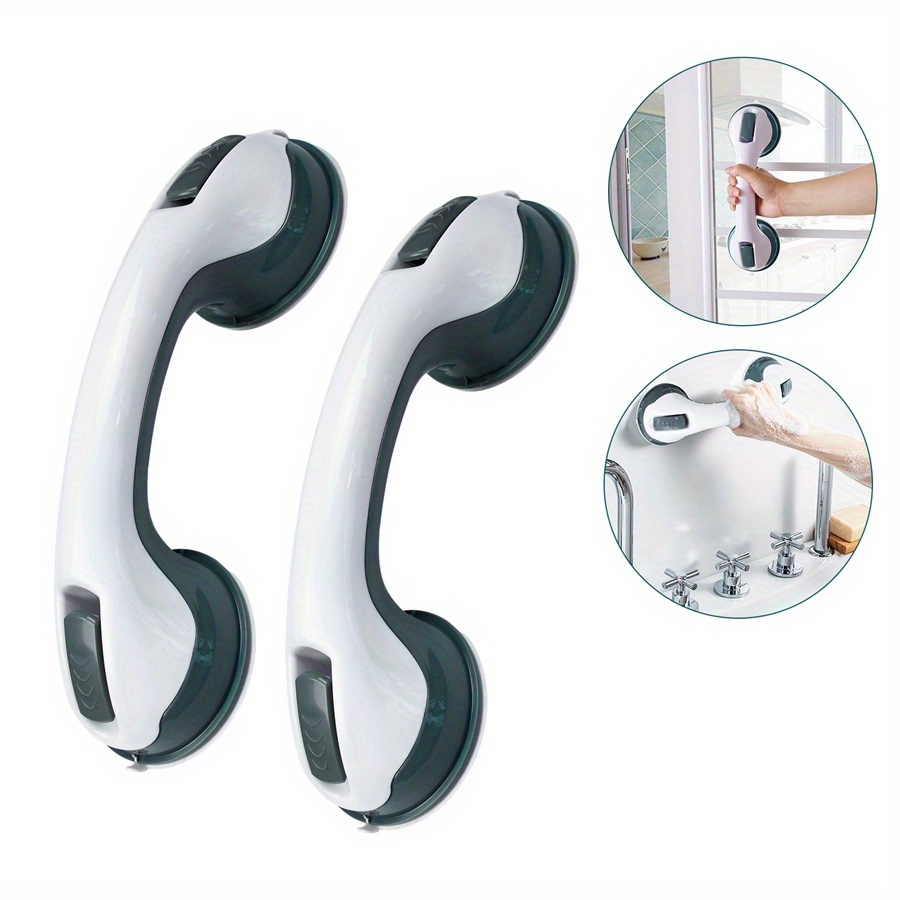 

2-pack Bathtub Safety Grab Bar Suction Cup Shower Handle Bathtub Handle Suction Handle No Drilling