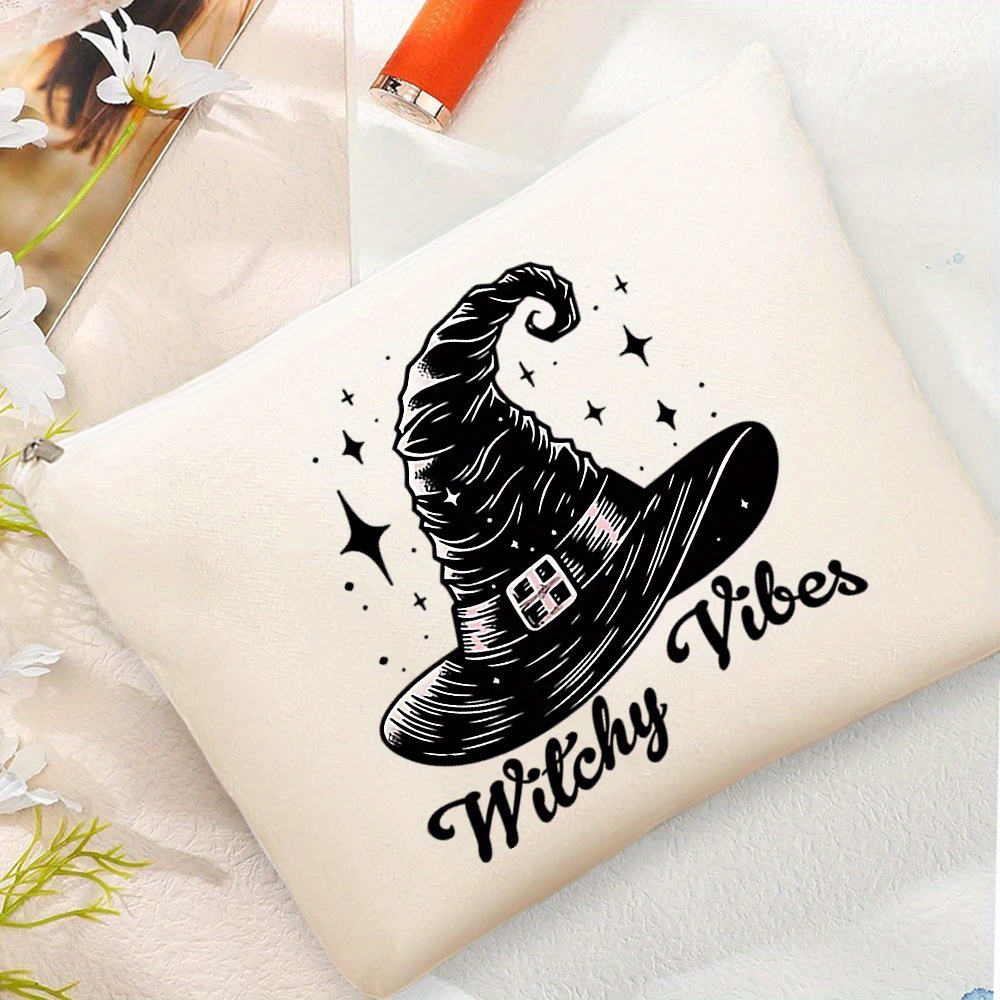 

Witchy Vibes Cosmetic Bag: Stylish And Convenient Travel Toiletry Bag For Women, 21cm X 8.26inch, Lightweight, Zip Closure, Perfect For Traveling