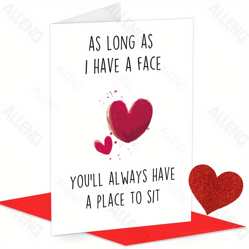 

Alleng Naughty Anniversary Card, Rude Valentine's Day Card For Her - With Humorous Greeting Card From Husband Or Boyfriend