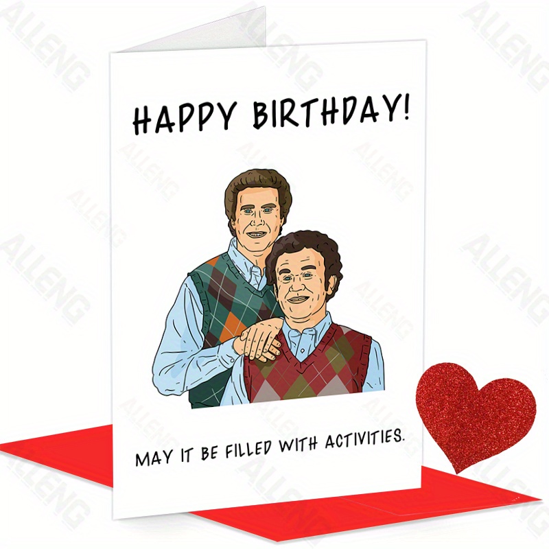 

Alleng Inspired Funny Birthday Greeting Card, Humorous Best Friend Bday Celebration Card With Envelope, Comedy-themed Happy Birthday Note Card For Activities Enthusiast