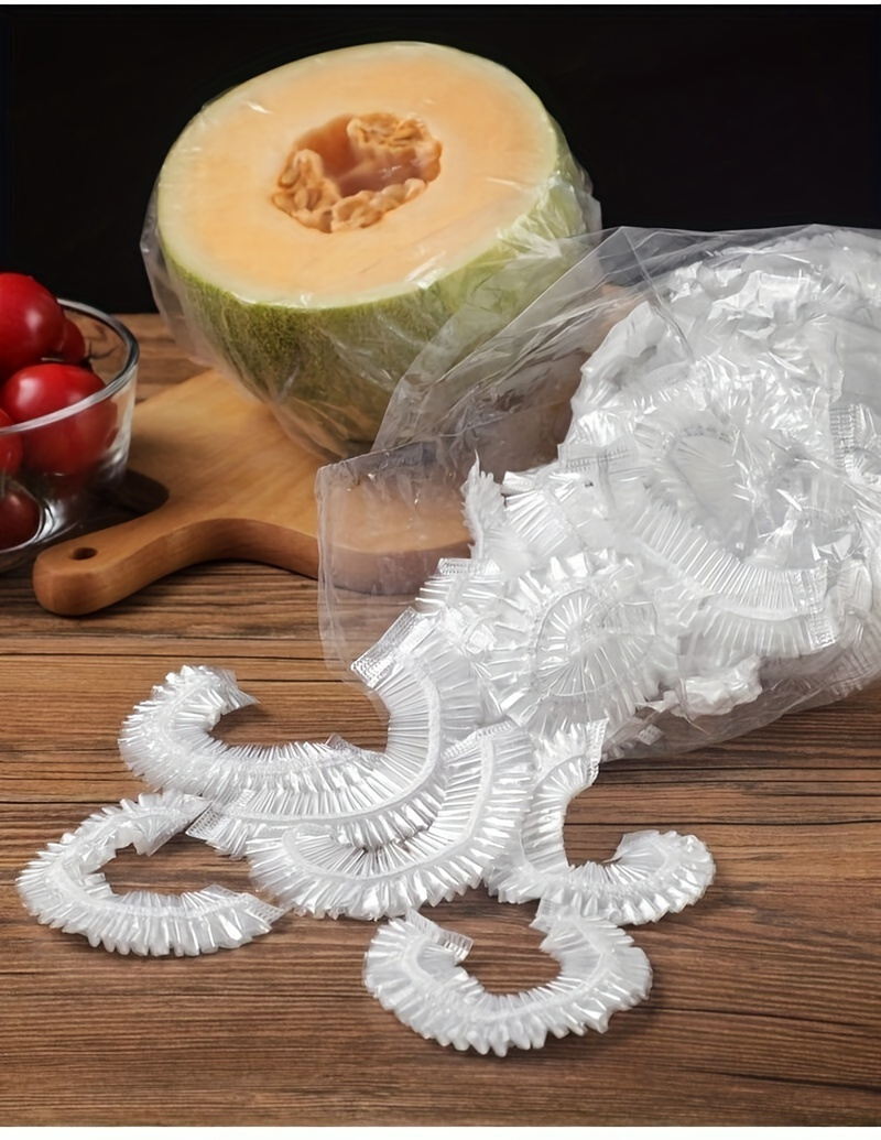 100  disposable cling film leak proof dust proof food covers for   fruits vegetables   hdpe   plastic wrap with   for   details 9