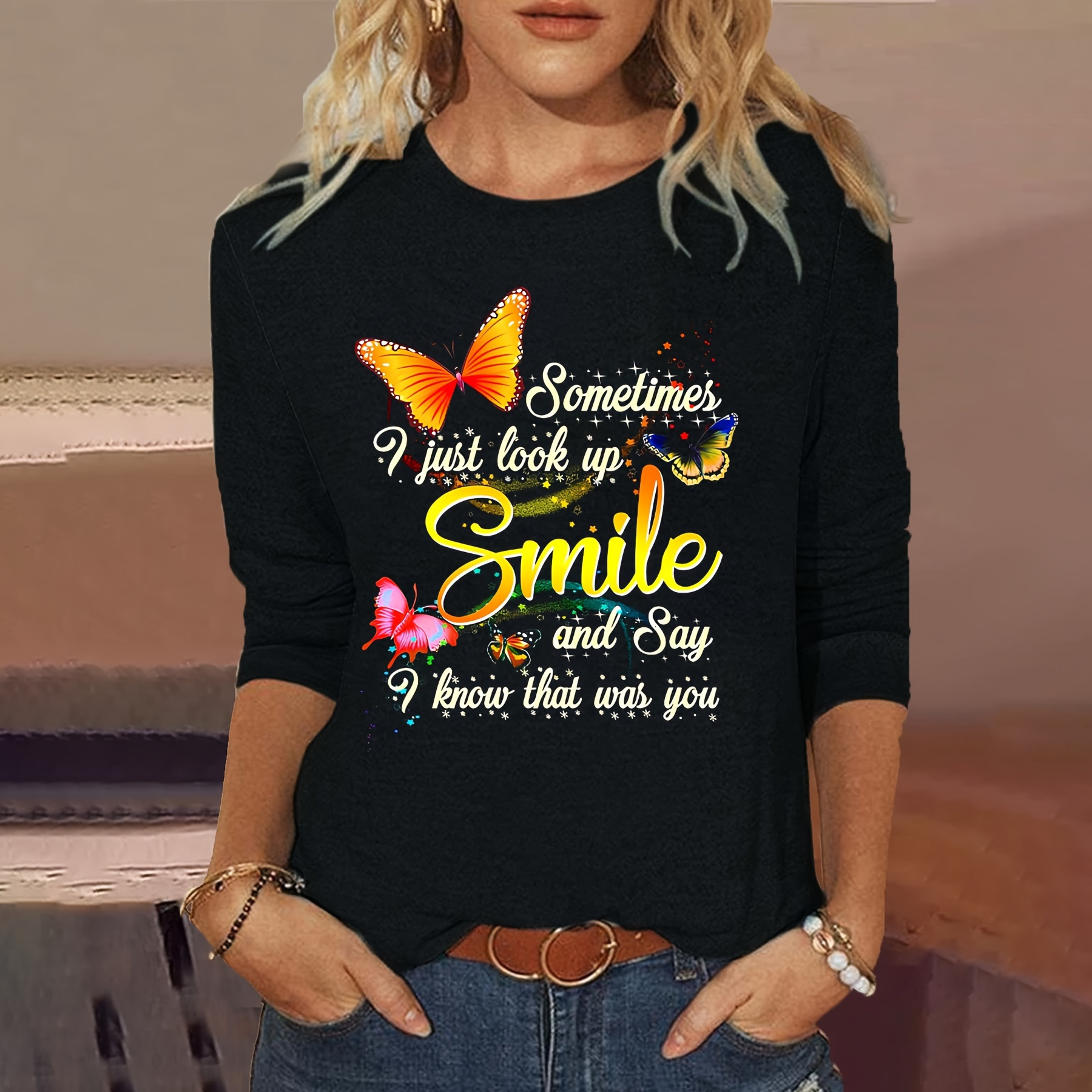 

Smile & Say " Diy Decal For T-shirts, Hoodies & Pillows - Mixed