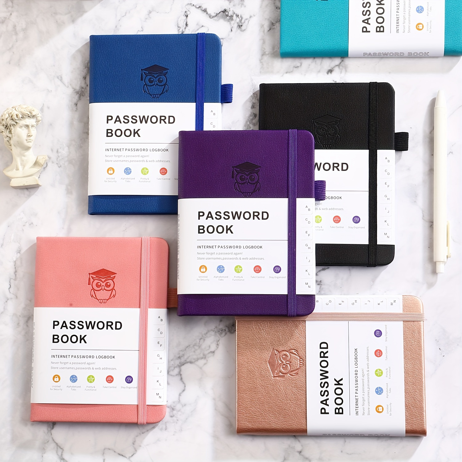 

Password Recorder Diary - A Hardcover Notebook With Letter Labels For Easy Sorting - Ideal For The Elderly, Internet Password Logs, Address Managers And Pocket Size