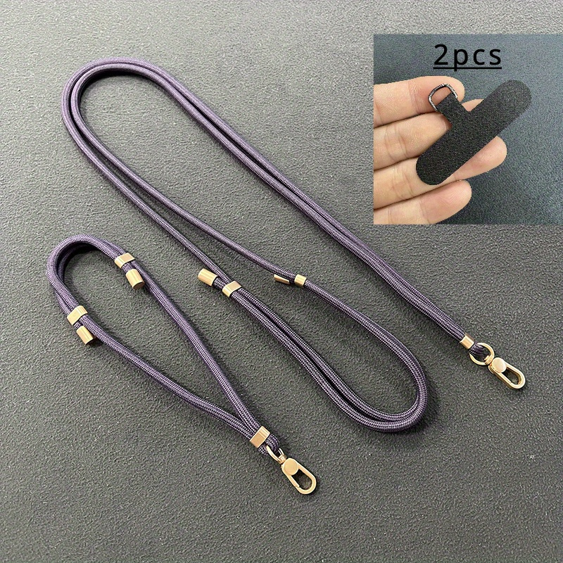 

2-pack Adjustable High-quality Phone Lanyards & Wrist Straps - Durable Polyester, Anti-loss, For Daily Use & Travel