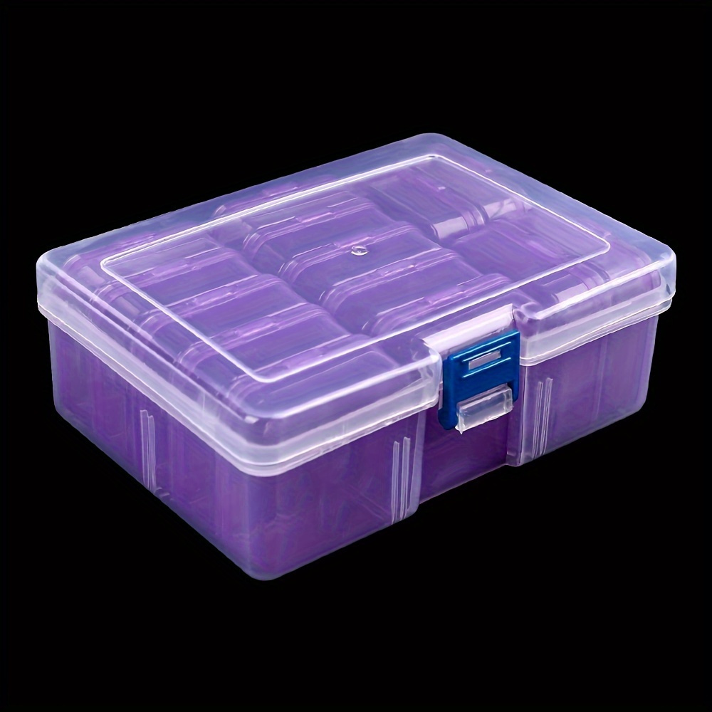 TEMU 14pcs -size Clear Plastic Storage Box Set For Jewelry, Beads, Crafts & Office Supplies - Organizer Containers