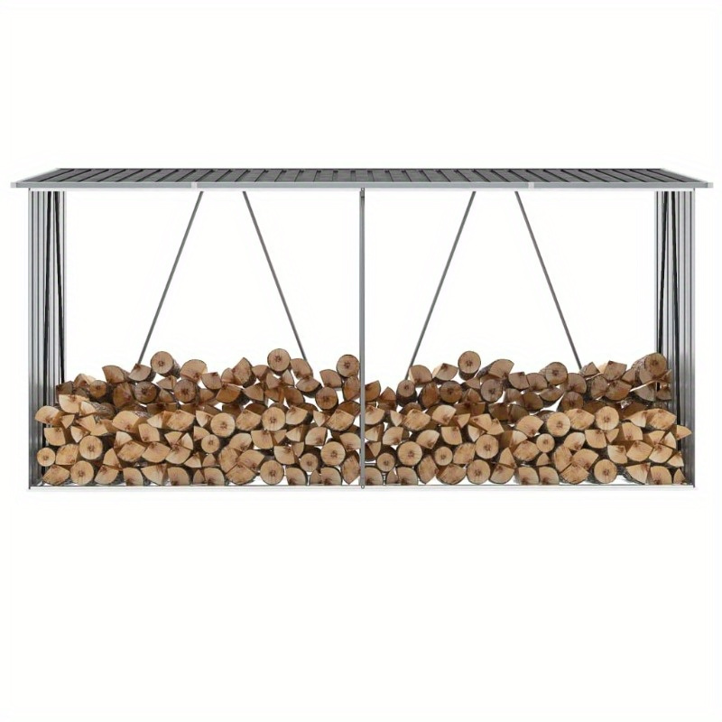 

Rangement pour bois de chauffage Acier galvanisé 330x84x152 cm Couleur .