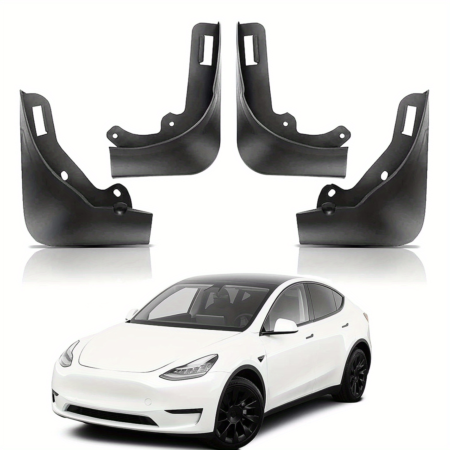 TEMU Mud Flaps Splash Guards Fenders For 2020 2021 2022 2023 2024 No Drilling Install All Weather Tire Protector Splash Guards Mudflaps For Exterior Additions