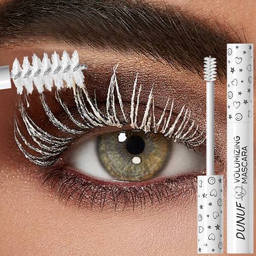 white curly eye eye black waterproof not easy to smudge portable fine brush head suitable for beginners holiday makeup