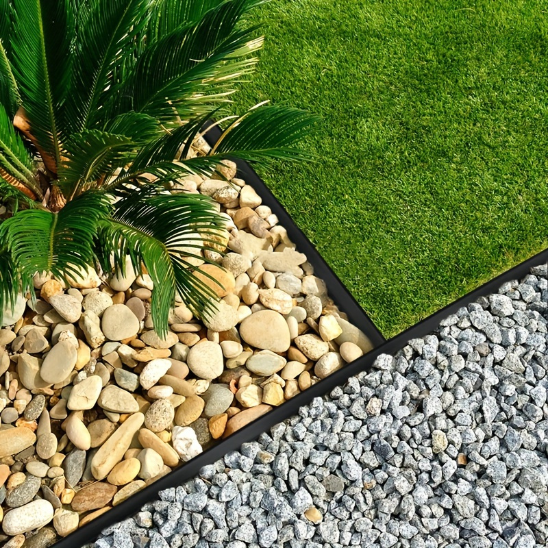 Flexible Rasenkante 10m - Kunststoff Garteneinfassung 10cm Hoch