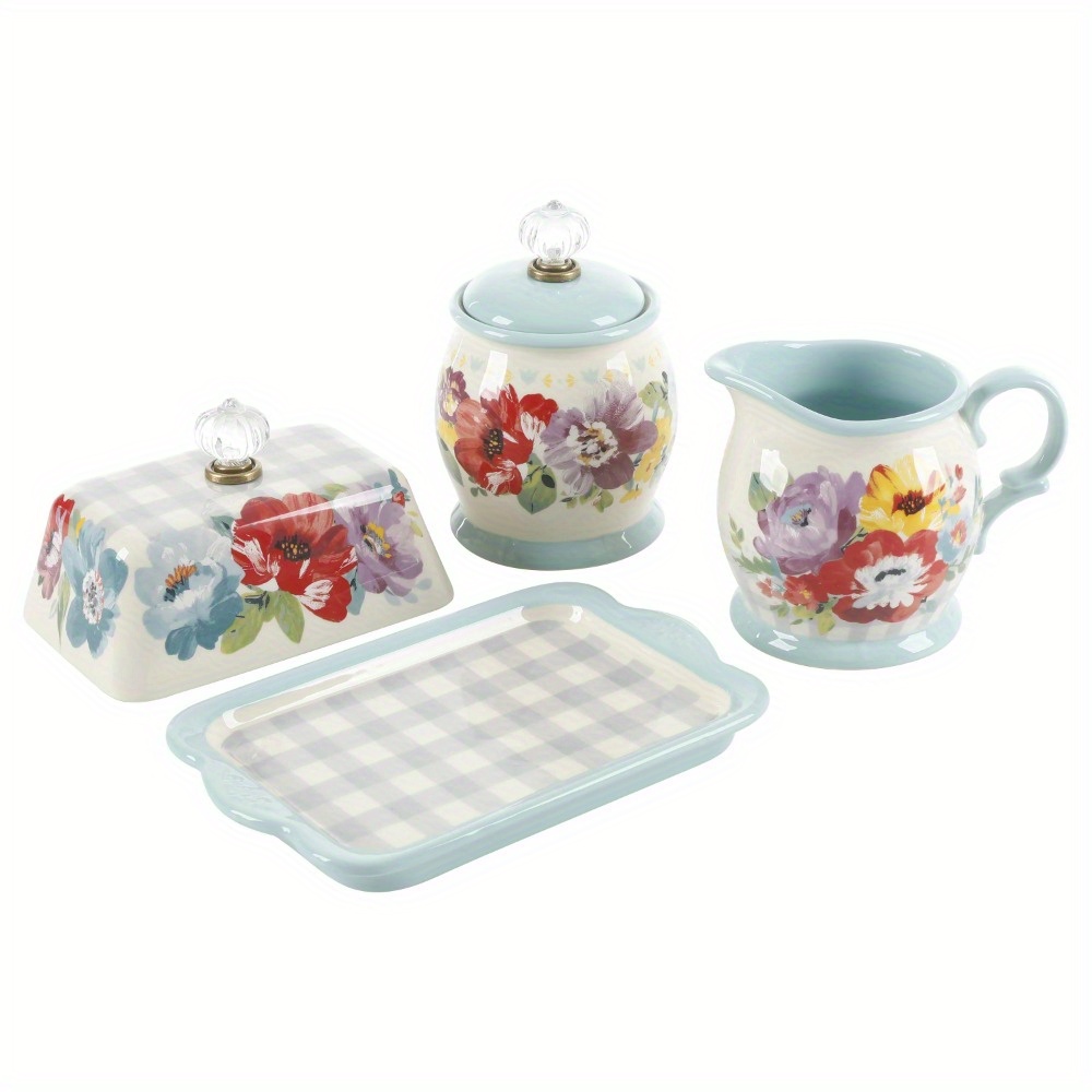 

Butter Dish + Cream And Sugar Set