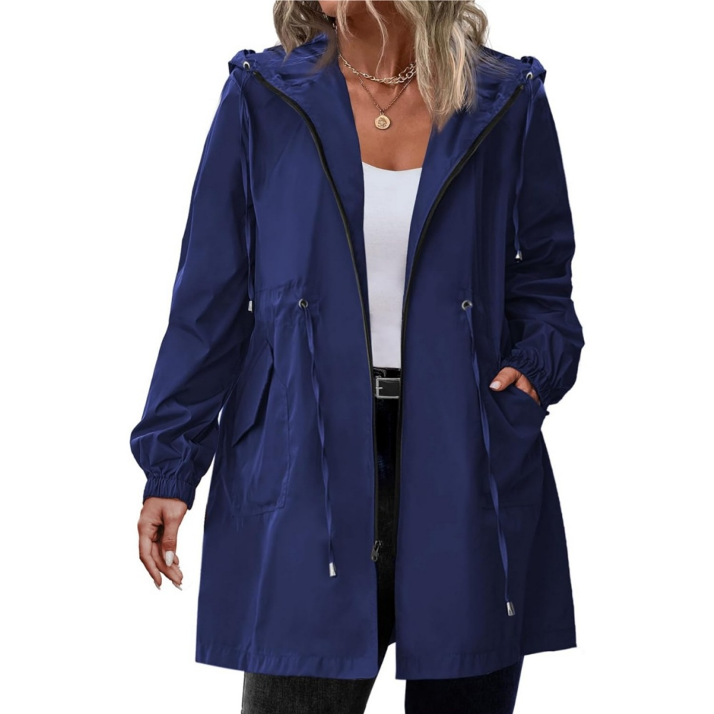 

Women's Plus Size Long Hooded Jackets