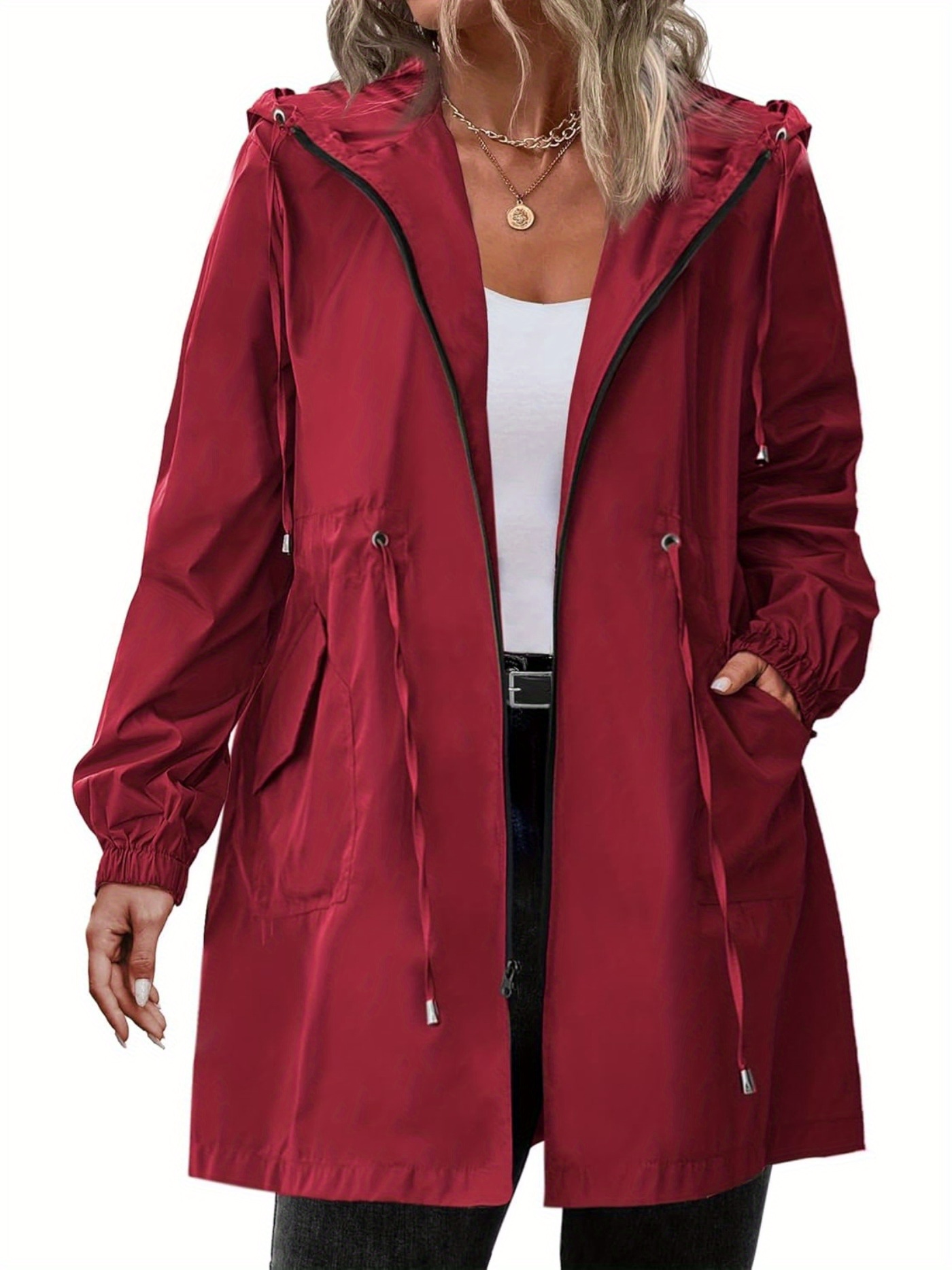 Raincoat Large Womens Coats Jackets Hunter Ladies' Rain Jacket Costco