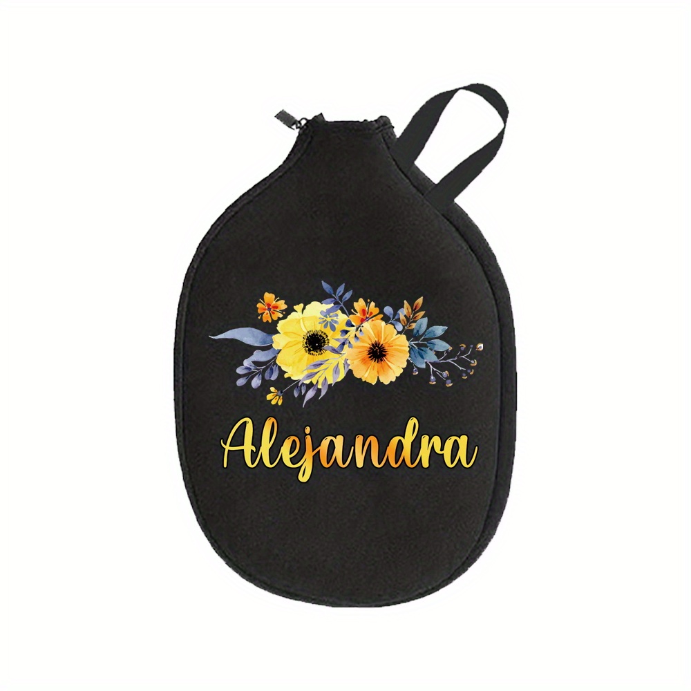 TEMU Personality Name Free Custom Pickleball Paddle Storage Bags, Portable, And Storage For Pickleballs, Table Tennis, And Tennis Rackets - Perfect