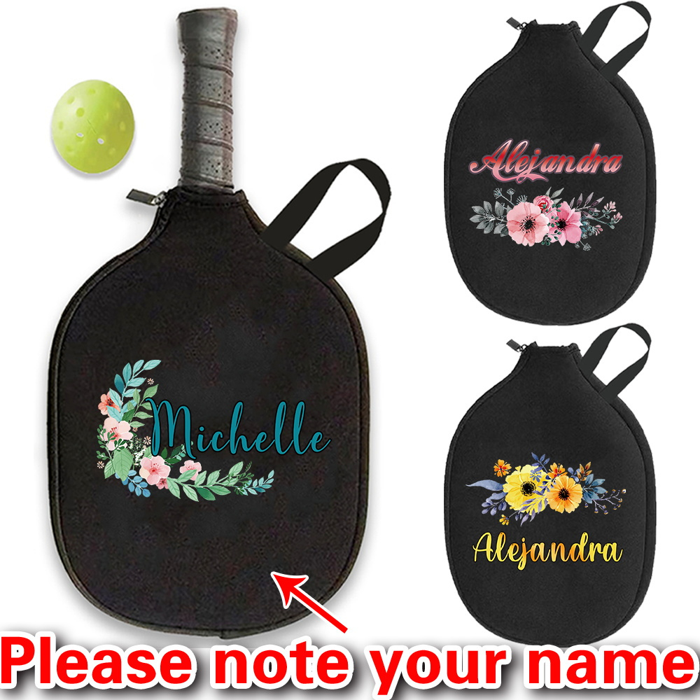 

Customizable Pickleball Paddle Storage Bag - Nylon, Spacious & Portable For Pickleballs, Tennis Rackets - Ideal For & Athletes