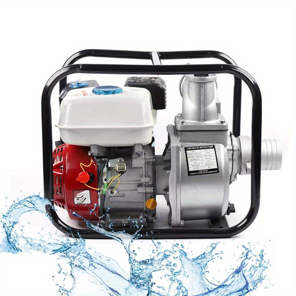 

3 Inch 210cc 264gpm Heavy Duty Semi-trash Clean Water Pump Gasoline Engine 7.5hp