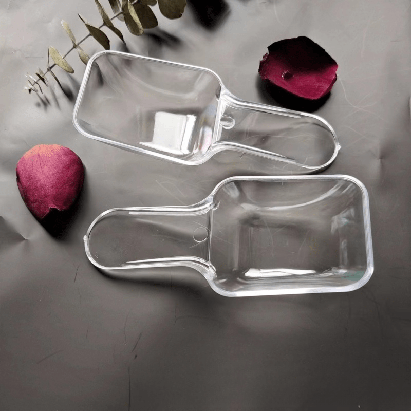 

Mini Clear Acrylic Plastic Scoops [4 Pcs] For Candy, Ice , Jars, Containers, Coffee, Flour, Dessert Buffets, Kitchen, Weddings, Parties & Concessions