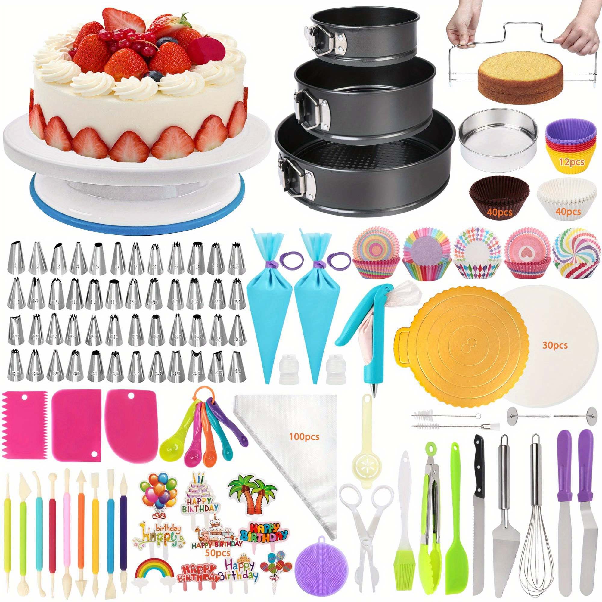 cake decorating kit 469pcs cake baking supplies Temu