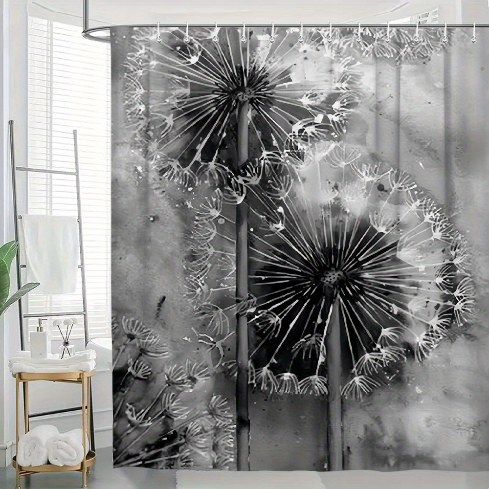 

1pc Thickened Shower Curtain - , Non-transparent Polyester , Bathroom Decorative For &