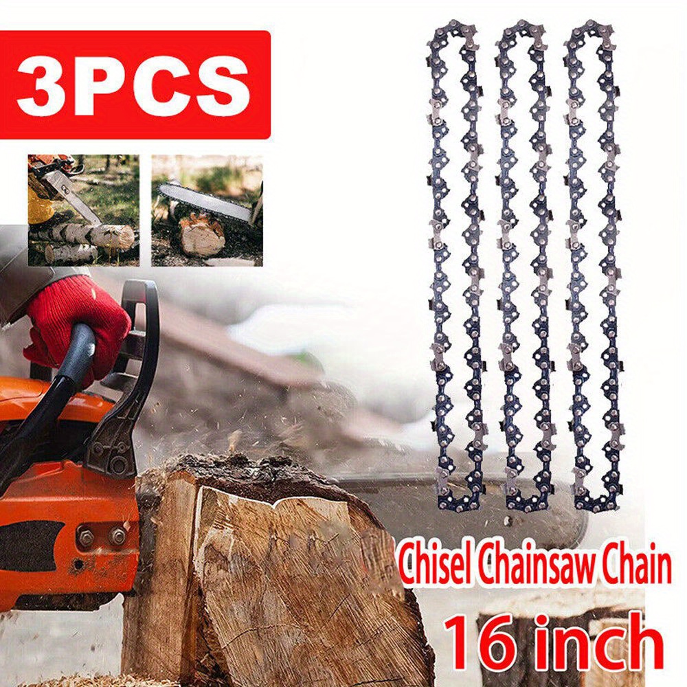 

3pack 16" Inch Chainsaw Saw Chain 3/ 8"lp 050" 56dl Chainsaw 3/ 8"-050-56dl Chain