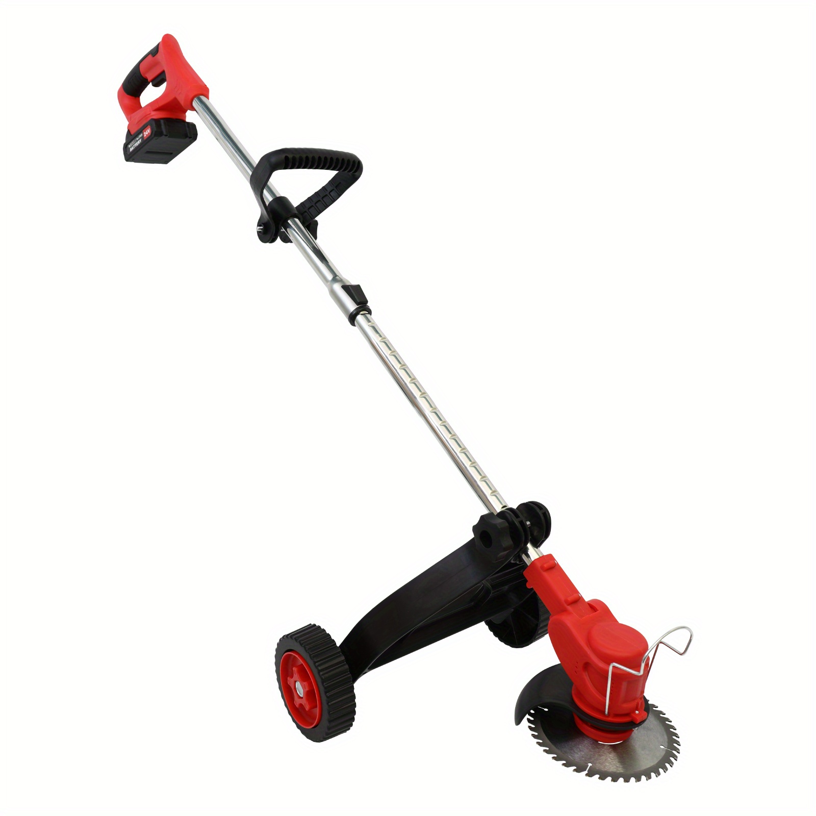 

Multi-functional Portable Mower, Electric Cordless Mower, Red 21v, Garden Tool Mower, Suitable For Patio Gardens