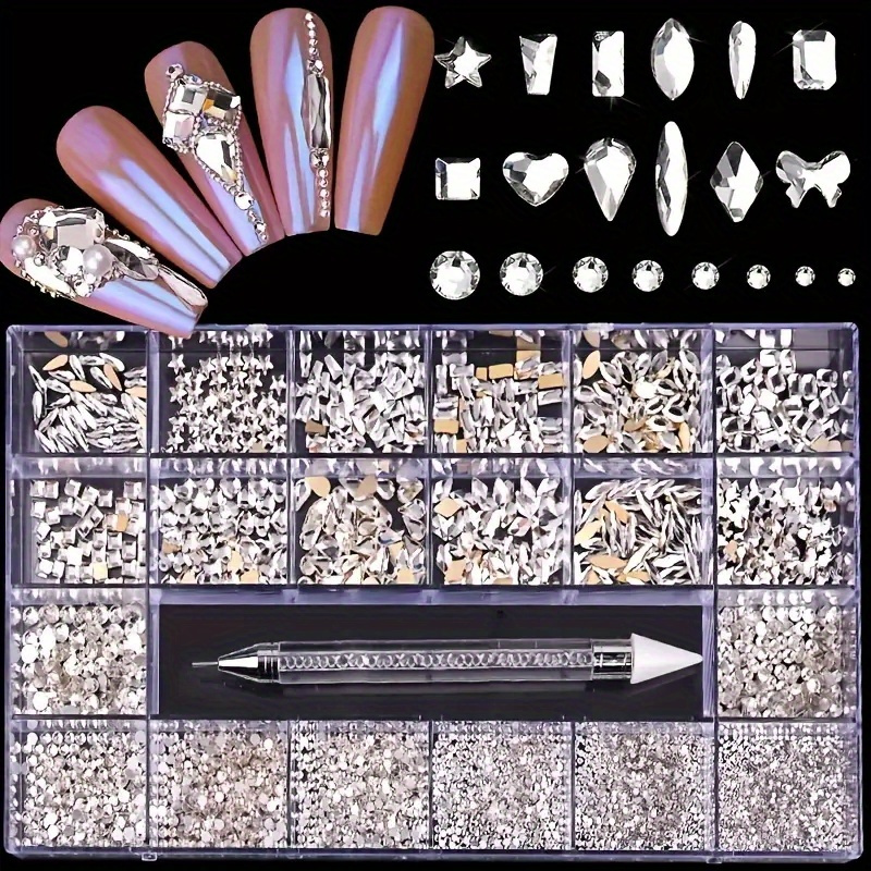 

Rhinestones For - 1800pcs Diamonds For , Big Diamonds + -bottomed Rhinestones Kit, Kit