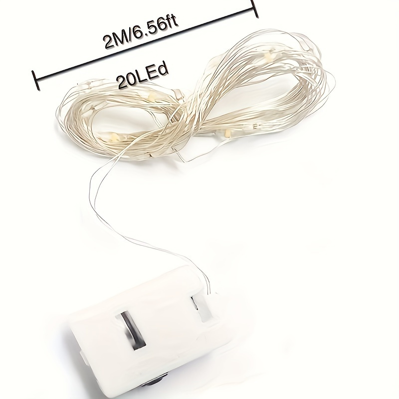 5/10pcs LED Fairy Lights - Battery Operated, Silvery Wire String Lights for DIY Weddings, Parties, Bedrooms & More - 20 LED Firefly Starry Sky Moon Lights for Festive Decor