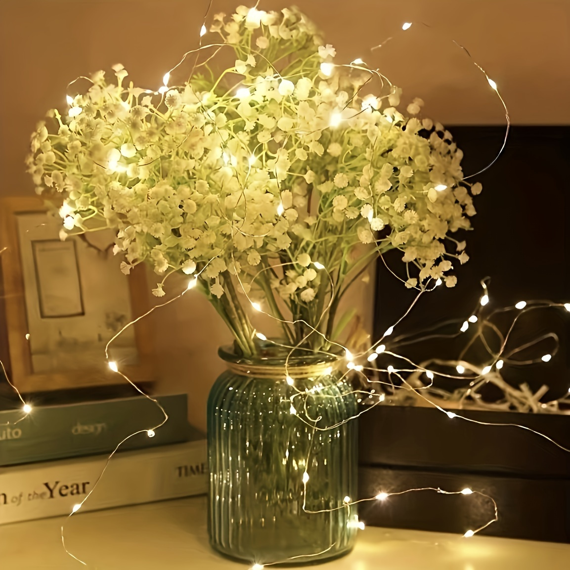 5/10pcs LED Fairy Lights - Battery Operated, Silvery Wire String Lights for DIY Weddings, Parties, Bedrooms & More - 20 LED Firefly Starry Sky Moon Lights for Festive Decor