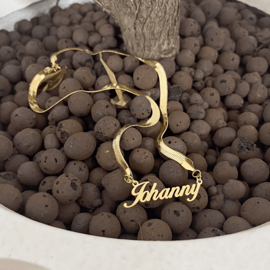 TEMU Custom Name Necklace For Women - Stainless Steel, For & Gifting