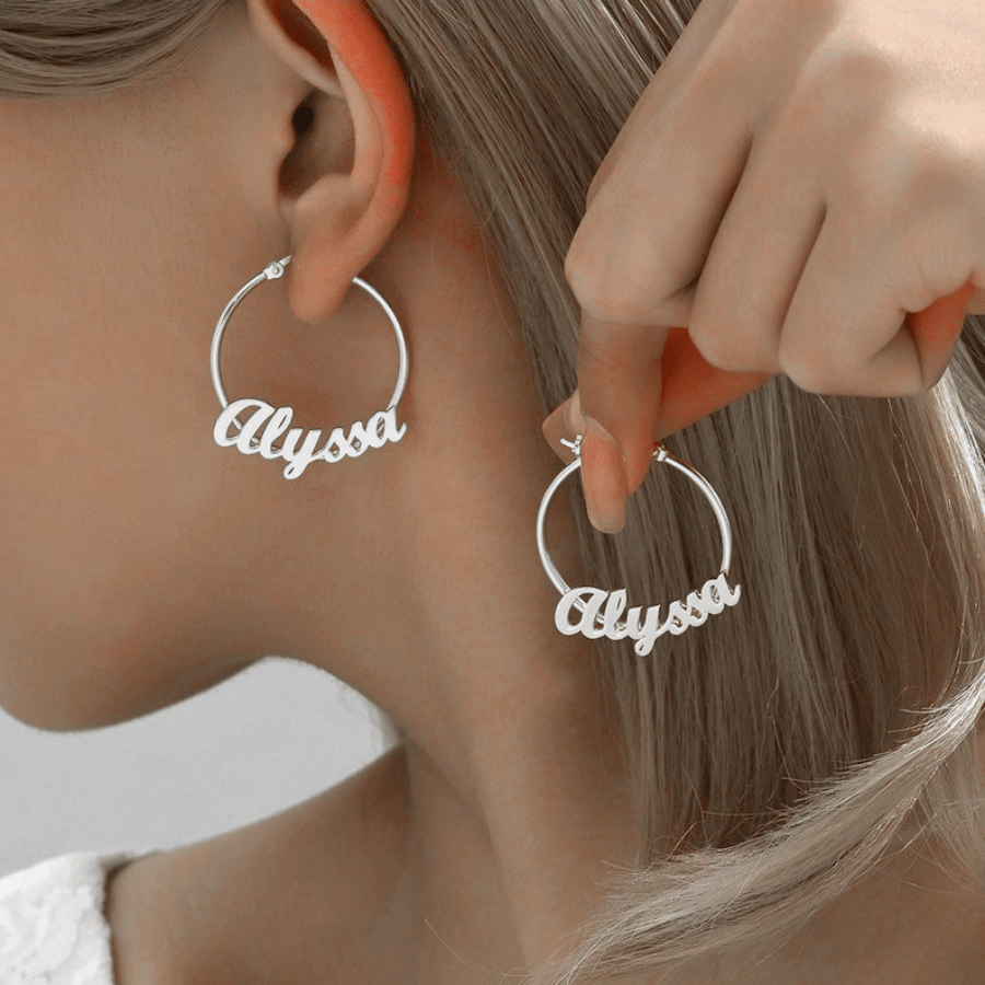 TEMU Custom Earrings, Name Earrings. Four-season , Unique Gifts, Gifts For Her, Halloween Decorations.