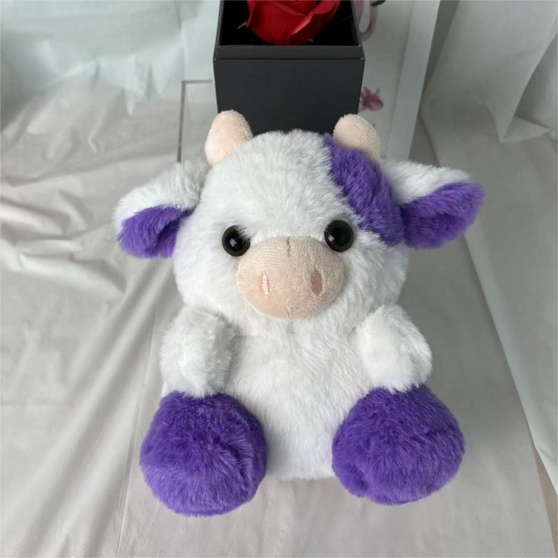 adorable plush cow toy in white Temu