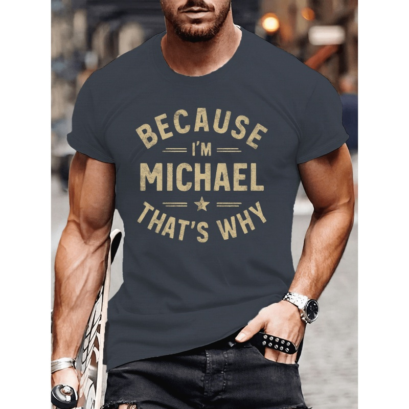 

' I'm Michael' Graphic T- For - Summer For , Plus Size