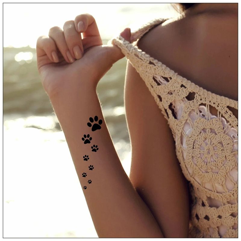 paw print tattoo sold on Temu United States