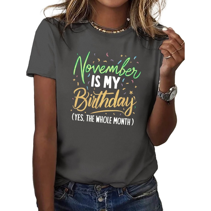 

November My Pure Cotton Women's T-shirt Comfort Fit