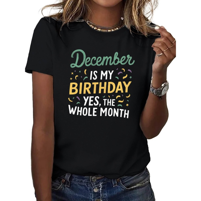 

December My Pure Cotton Women's T-shirt Comfort Fit