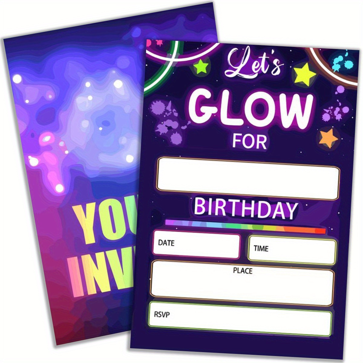 

20pcs Premium Birthday Invitations With Envelopes - Perfect For Boys & Girls, Includes Party Cards For All Occasions