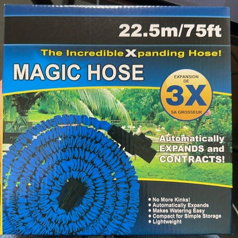 

1pc 75ft Magic Hose Expansion Hose High Pressure Irrigation Multi-purpose Car Sprinkler Hose Contraction Garden Hose Spray Tools, Watering Equipment